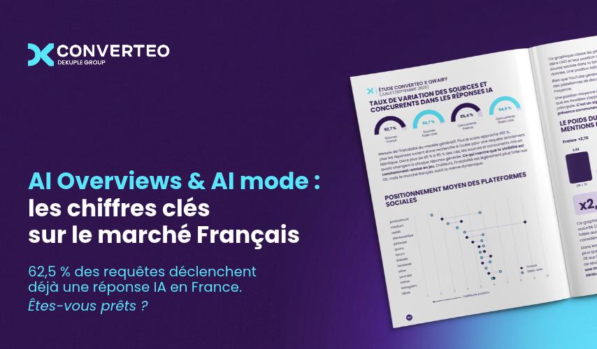Étude AI Overviews & AI Mode en France : les chiffres clés de la nouvelle économie du clic pour les grands groupes